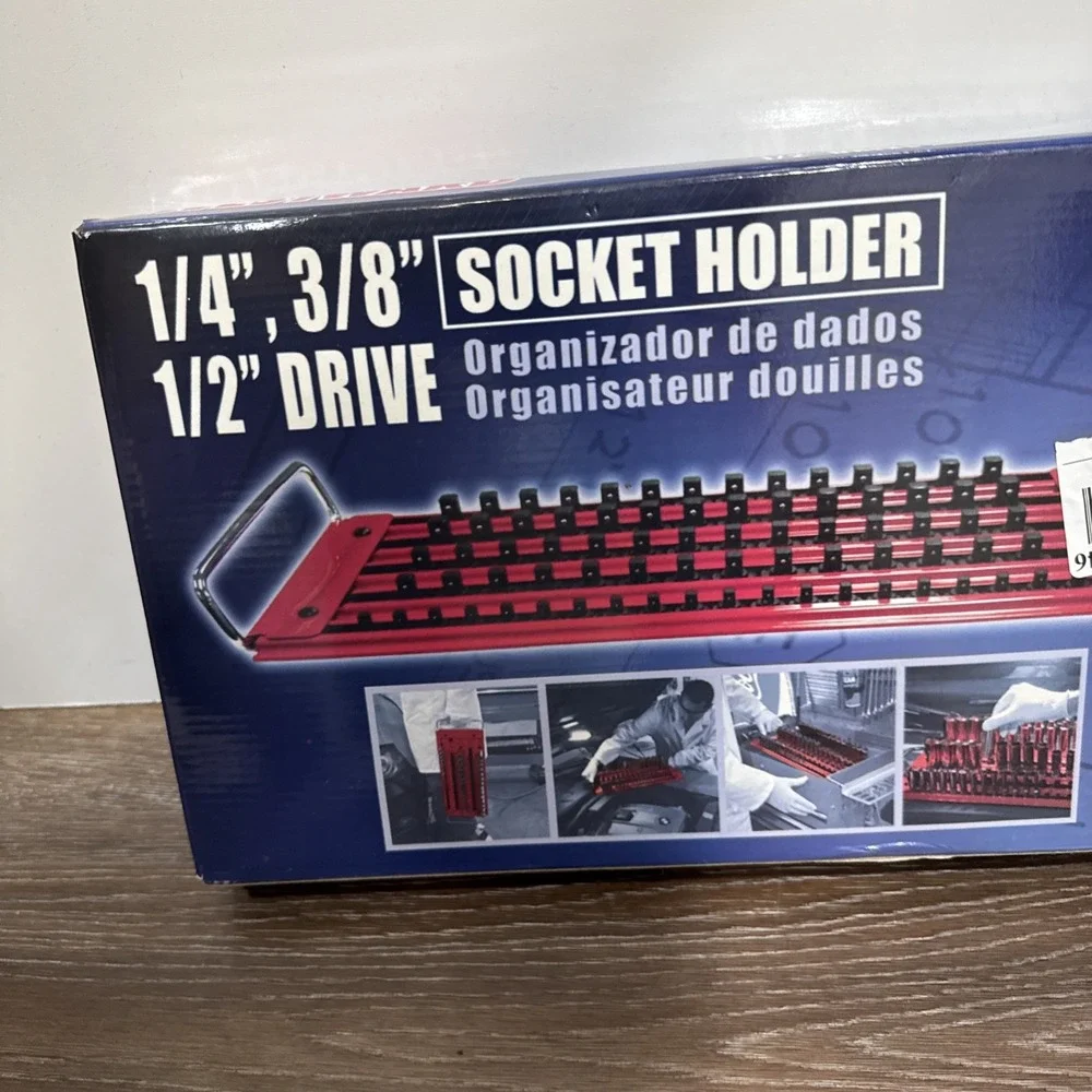 New WESTWARD 5WXR3‎ Socket Tray,Red,Steel 1/4
